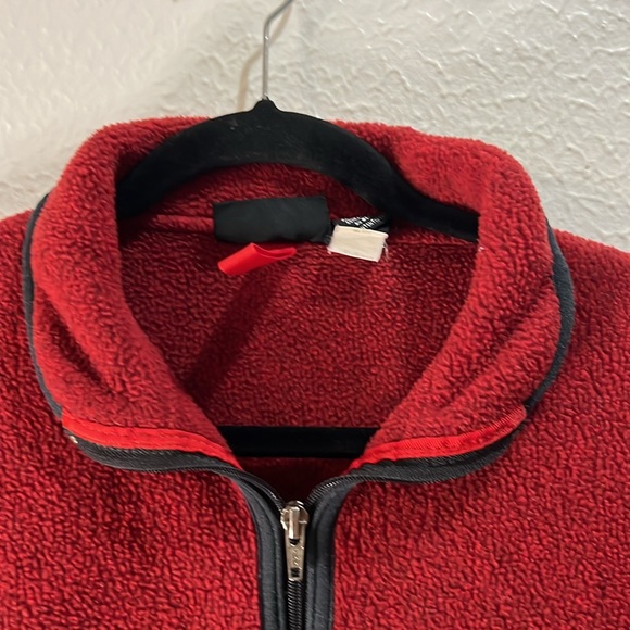 Patagonia Synchilla fleece pullover sweater pockets half zip red medium - Picture 2 of 8